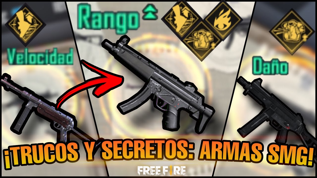 guia de armas y su uso en free fire